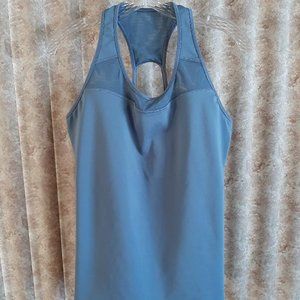 Grey-blue Athleta shelf bra top size Large